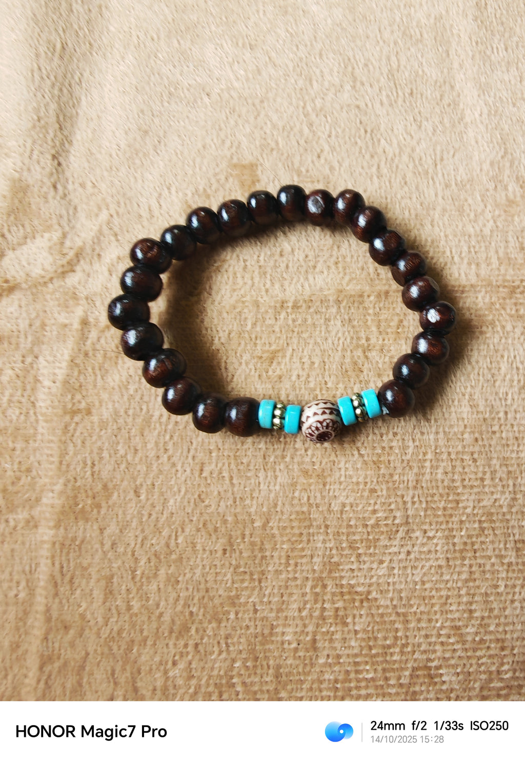 Houten Kralenarmband