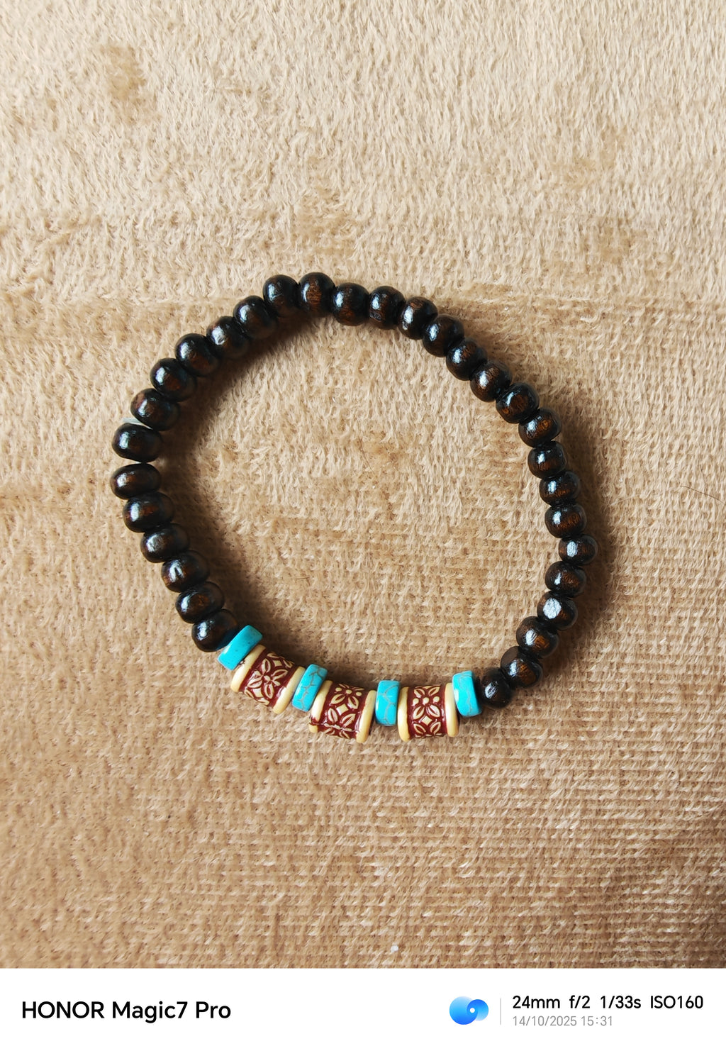 Houten Kralenarmband