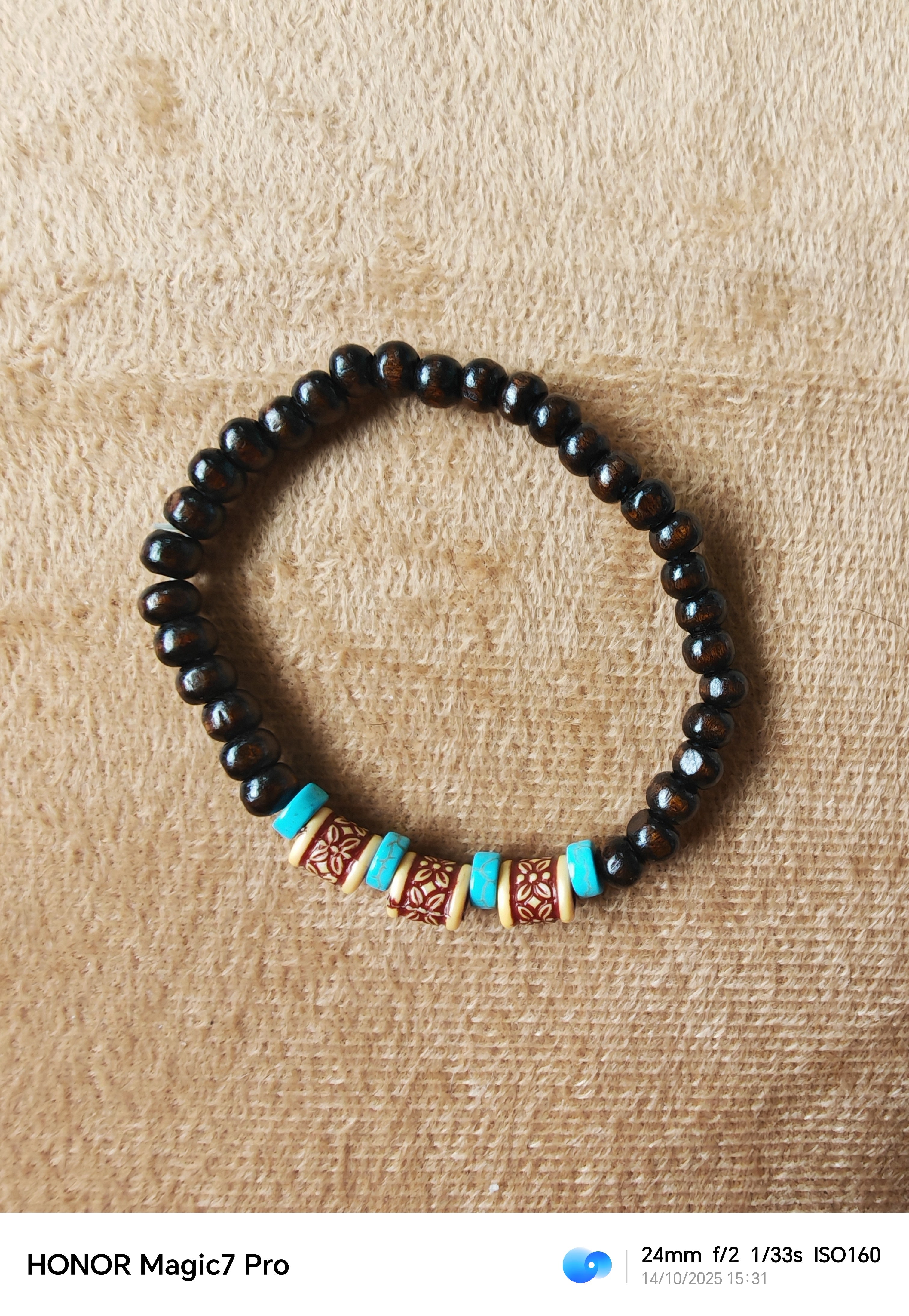 Houten Kralenarmband