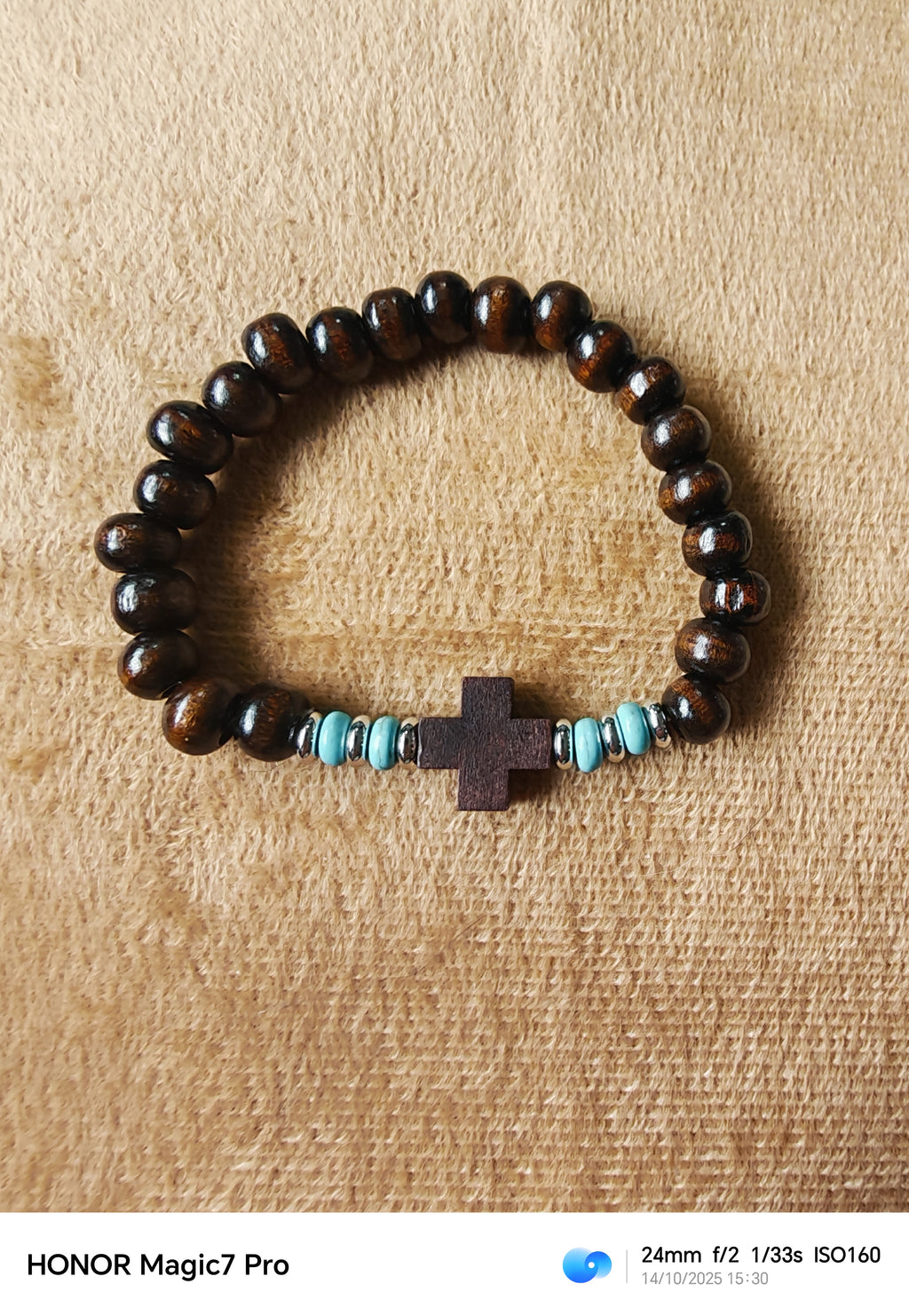 Houten Kralenarmband